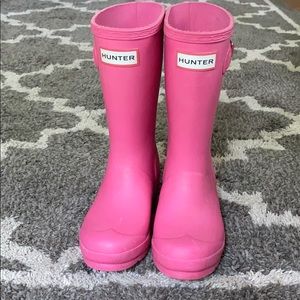 Original Kids Hunter Rain Boots Matte Pink…